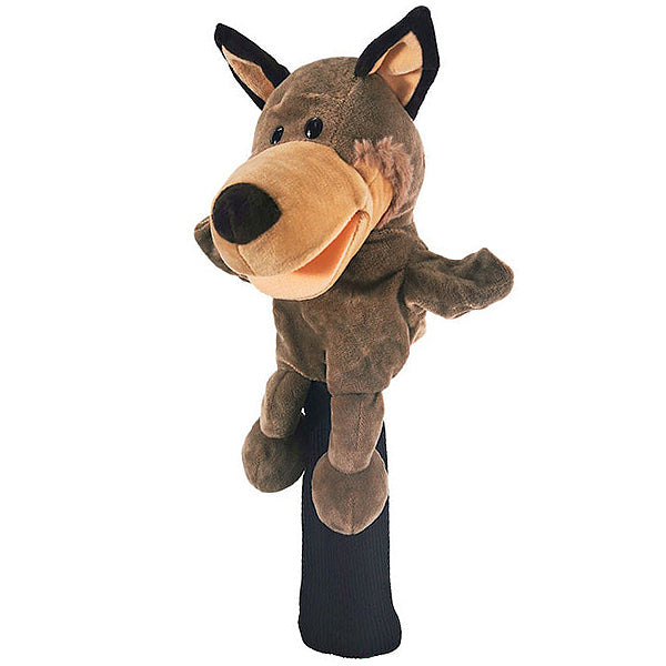 Wolf Wood Headcover Cute Plush Golf Club Head Cover