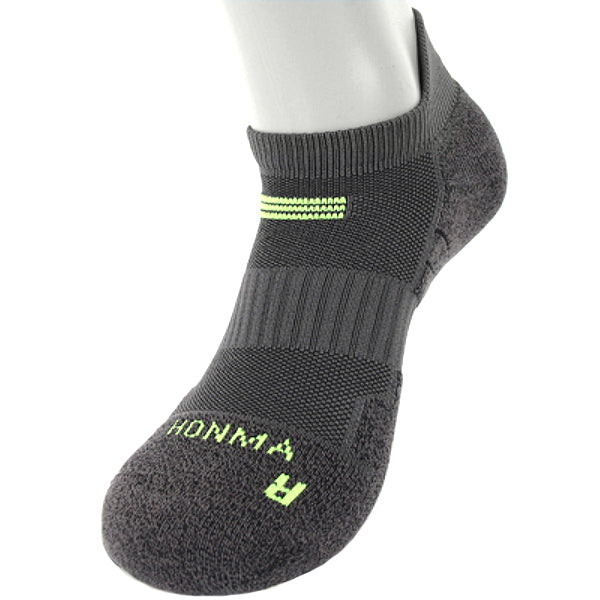 (5 Pairs) Honma Men's Anti-Slip Socks High-End Performance Golf Sports Apparel (Gray)