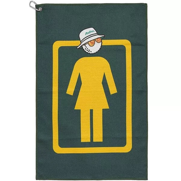 Malbon Girl Thompson Unboxed Towel Polyester Soft Golf Player Tour Towel