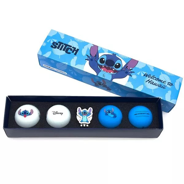 Volvik x Disney Collaboration Stitch Welcome to Hawaii Golf Balls & Ball Marker