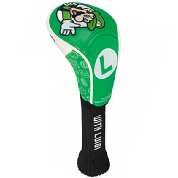 Super Mario Bros. Wood Head Cover Golf Headcover (Luigi) for 3/7/7/X
