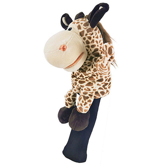 Giraffe Wood Headcover Cute Plush Golf Club Head Cover