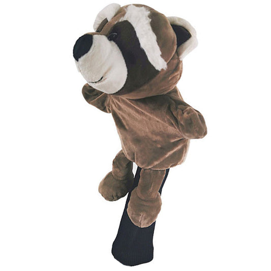 Common Raccoon Dog Wood Headcover Cute Plush Golf Club Head Cover