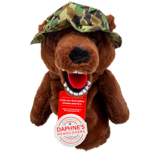 Daphne's Military Bear Driver Head Cover Cute Animal Doll Headcover Series