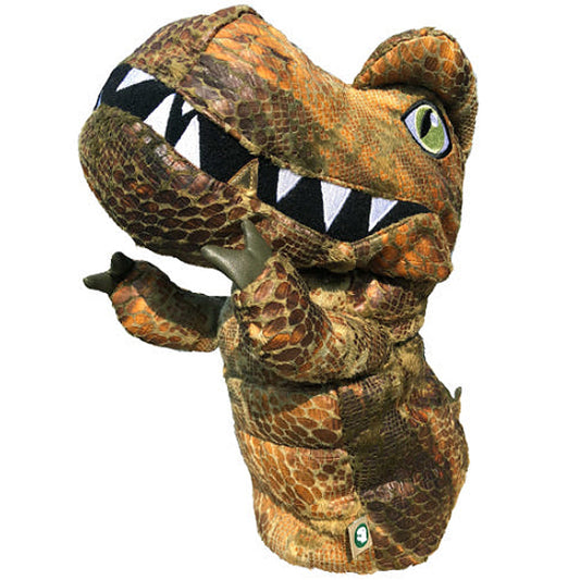 Tyrannosaurus Dinosaur Driver Head Cover Golf Cute Doll Headcover (Brown)