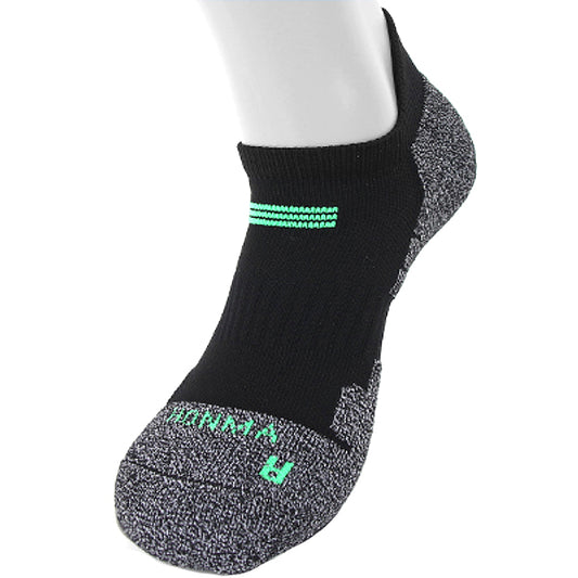 (5 Pairs) Honma Men's Anti-Slip Socks High-End Performance Golf Sports Apparel (Black)