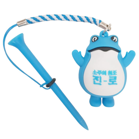 (2 ea) Jinro Soju Toad Natterjack Figure Golf Tee (Blue)