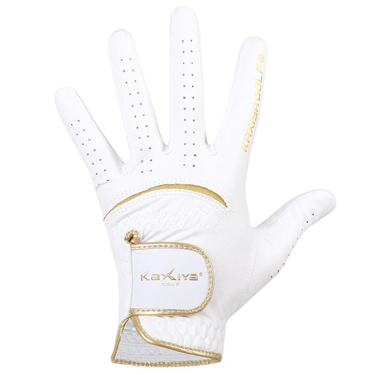 Kaxiya Golden Label Men's Golf Glove Microfiber with PU Combination (Left Handed)