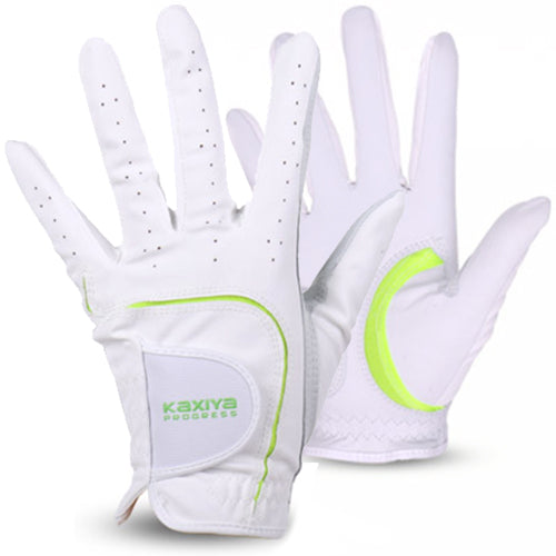 Kaxiya Progress Women's Golf Glove Sheepskin Leather with PU Combination (Both Handed)