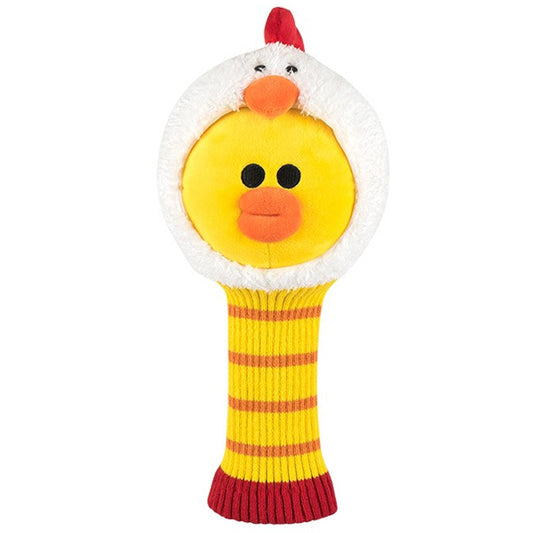 Line Friends Chicken Costume Golf Wood/Utility/Rescue/Hybrid Head Cover Cute Doll Headcover (Sally Duck) V2