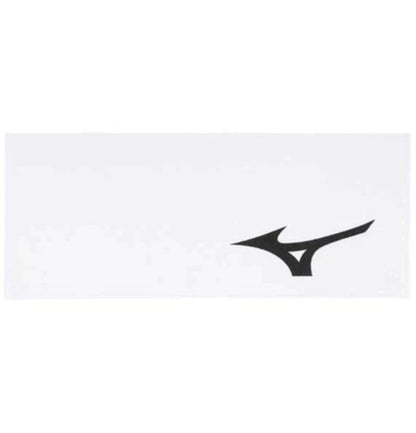 Mizuno Sports Players Run Bird Towel 100% Cotton Soft Tour (White/Black)