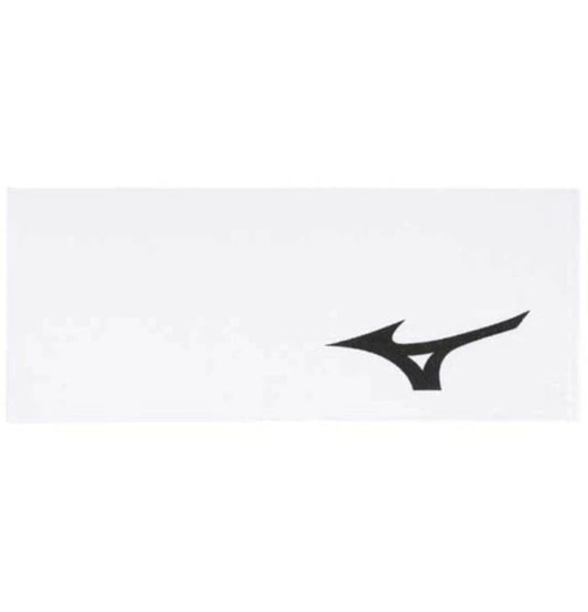 Mizuno Sports Players Run Bird Towel 100% Cotton Soft Tour (White/Black)