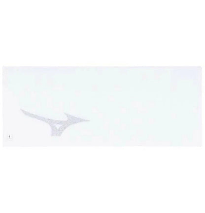 Mizuno Sports Players Run Bird Towel 100% Cotton Soft Tour (White/Black)