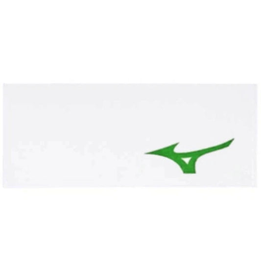 Mizuno Sports Players Run Bird Towel 100% Cotton Soft Tour (White/Green)