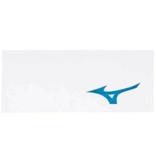 Mizuno Sports Players Run Bird Towel 100% Cotton Soft Tour (White/Blue)