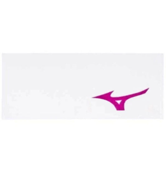 Mizuno Sports Players Run Bird Towel 100% Cotton Soft Tour (White/Pink)