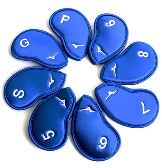 Mizuno 8P RB Iron Head Cover Set #5-9/P/G/S Golf Club Headcover (Blue)