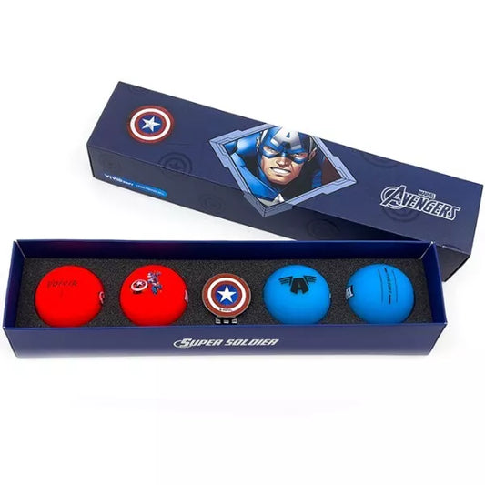 Volvik x Marvel Collaboration Captain America Golf Balls Vivid Soft Ball Marker
