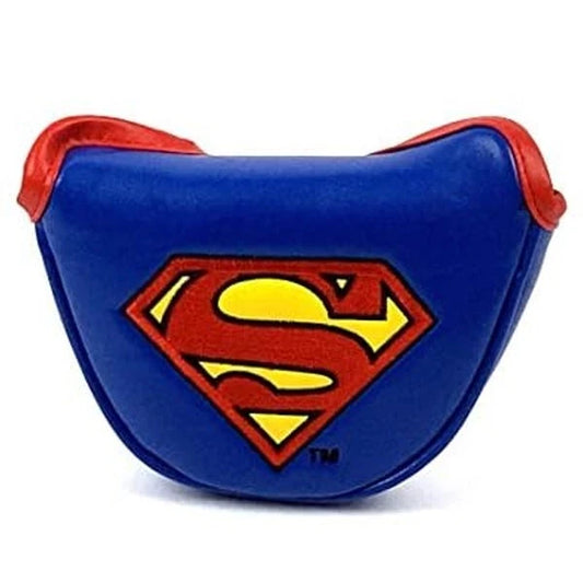 Superman Mallet Putter Head Cover Golf Club Headcover Magnetic Closure Super-Man Hero