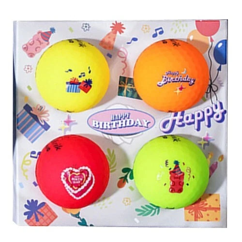 Volvik 'Happy Birthday' Happy Box Golf Balls Pack New Vivid Colors Ball