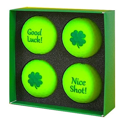 Volvik 'Good Luck - Clover' Lucky Day Golf Balls Pack New Vivid Colors Ball